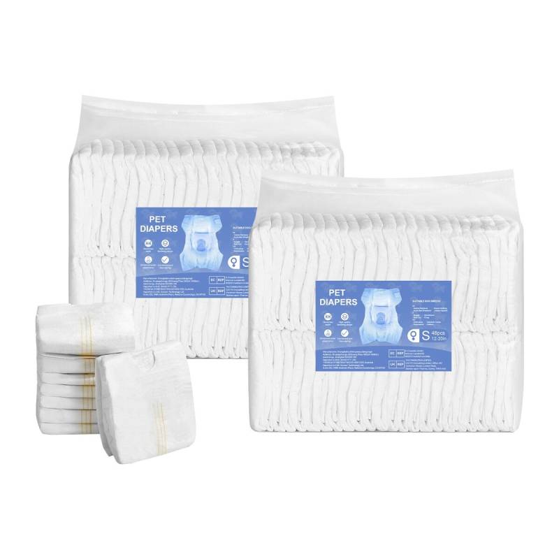 Vienkartinės super sugeriančios sauskelnes mažiems šunims0