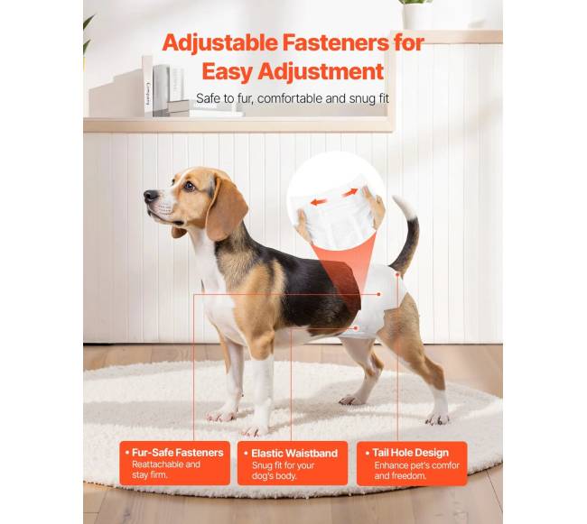 Vienkartinės super sugeriančios sauskelnes mažiems šunims4