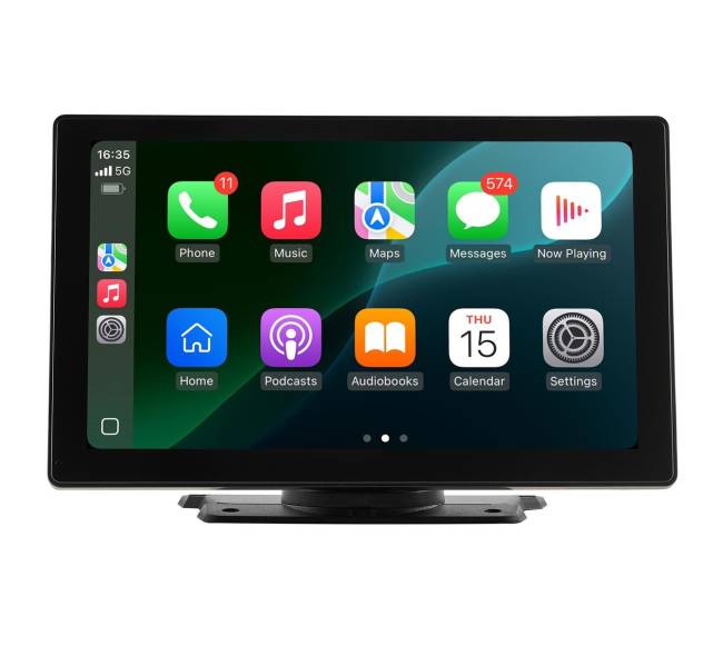 Automobilio stereo radijas su CarPlay ir kamera0