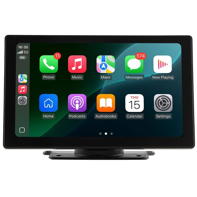 Automobilio stereo radijas su CarPlay ir kamera0