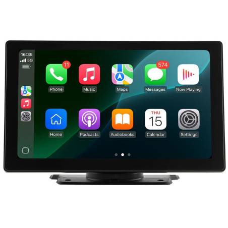 Automobilio stereo radijas su CarPlay ir kamera0