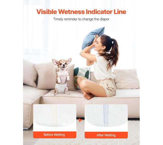 Vienkartinės šunų sauskelnės patelėms5