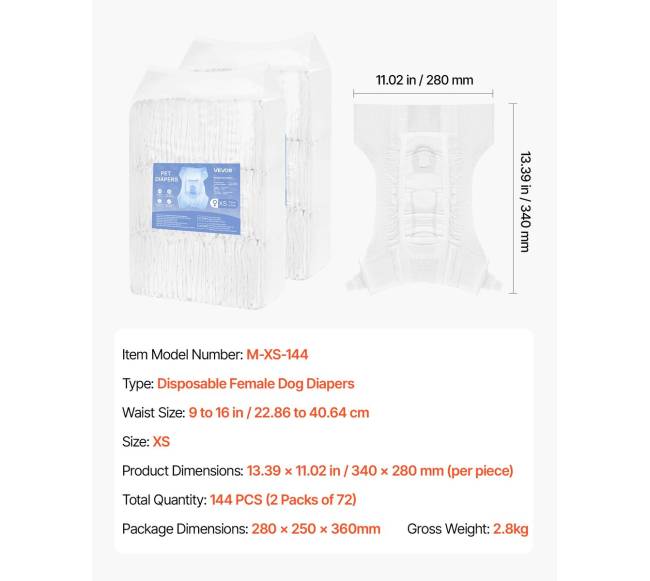 Vienkartinės šunų sauskelnės patelėms6