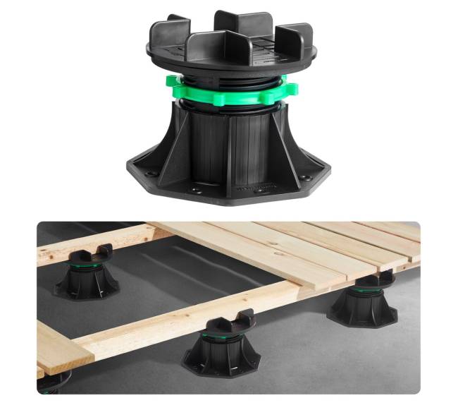 8 dalių reguliuojama terasos atrama 90-118 mm0