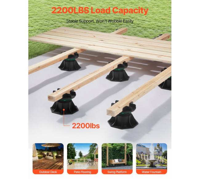 8 dalių reguliuojama terasos atrama 90-118 mm1