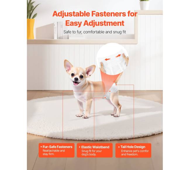 Vienkartinės šunų sauskelnės, XS dydis, 96 vnt.4