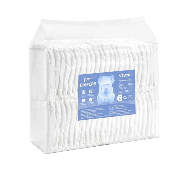 Vienkartinės šunų sauskelnės, XS dydis, 96 vnt.9