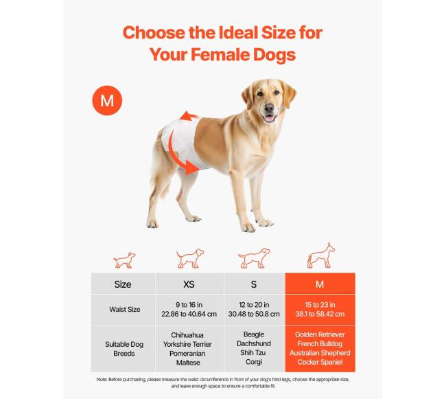 Vienkartinės šunų sauskelnės su super absorbavimu, M dydis, 96 vnt1