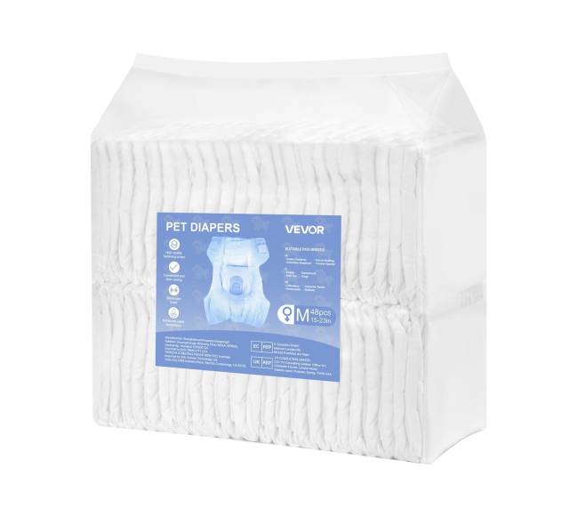 Vienkartinės šunų sauskelnės su super absorbavimu, M dydis, 96 vnt8