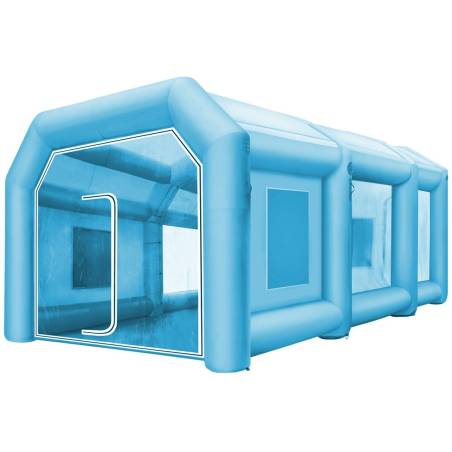 Pripučiamas dažymo paviljonas 12x5x4 m su pūstuvais0