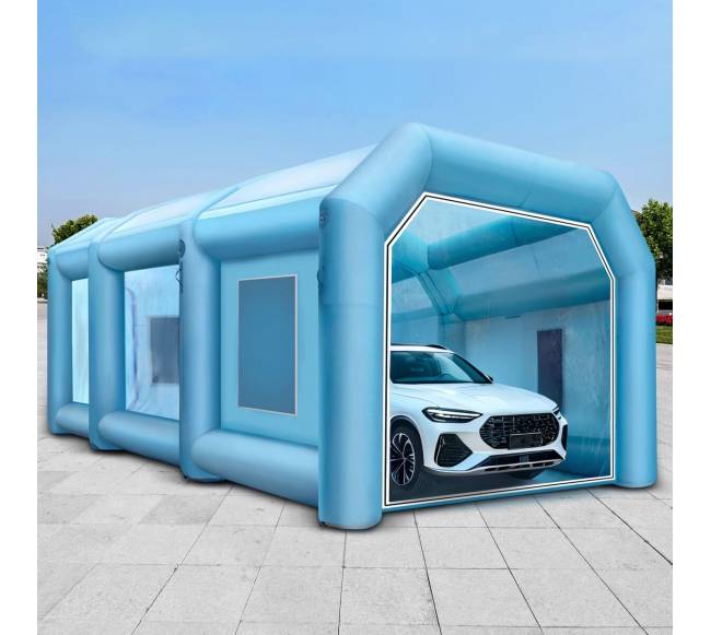 Pripučiamas dažymo paviljonas 12x5x4 m su pūstuvais7