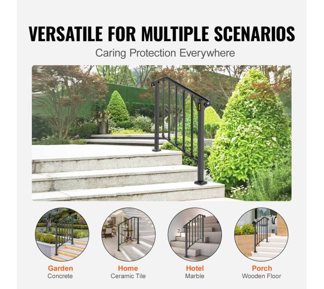 geležinis turėklas su 2 pakopomis4