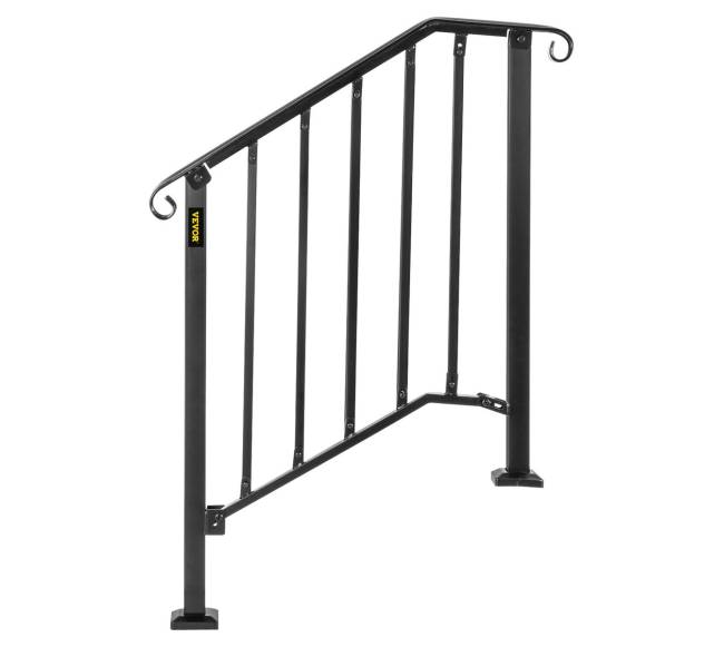 geležinis turėklas su 2 pakopomis10