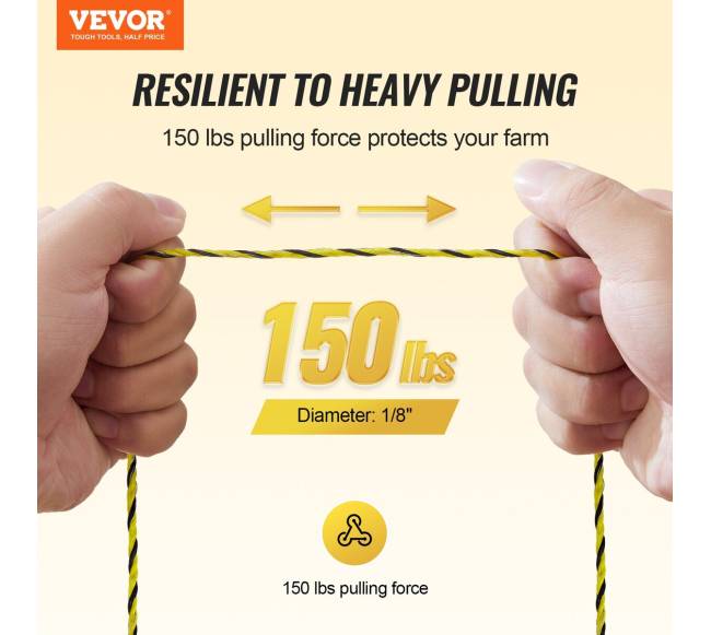 Elektrinė tvoros viela gyvūnams 500 m1