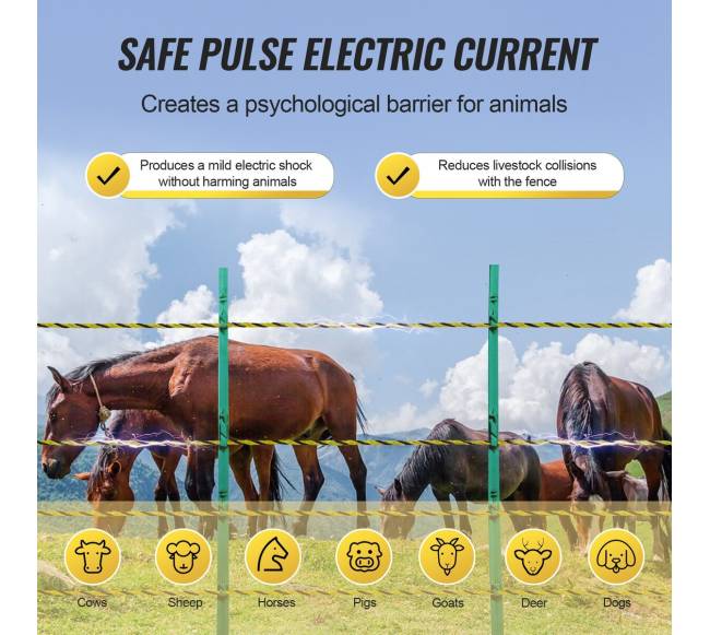 Elektrinė tvoros viela gyvūnams 500 m3