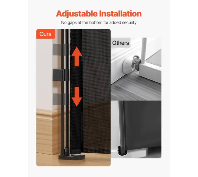 Ištraukiama vaikiška užtvara 870 mm x 2800 mm2