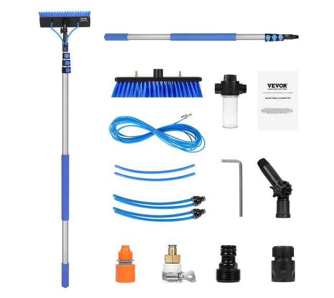 Saulės plokščių valymo vamzdis su teleskopine rankena8