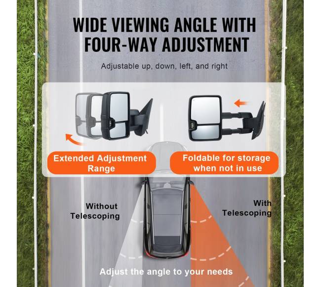 Šildomi vilkties veidrodėliai Chevrolet Silverado2