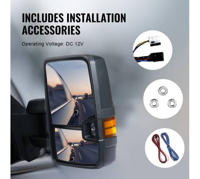 Šildomi vilkties veidrodėliai Chevrolet Silverado5