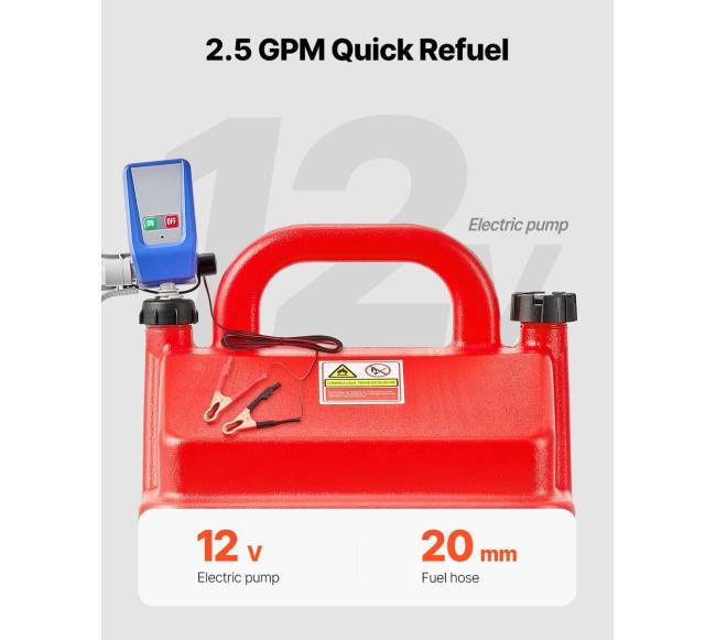 Nešiojama 60 litrų kuro talpykla su elektriniu siurbliu2