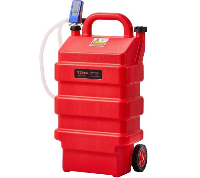 Nešiojama 60 litrų kuro talpykla su elektriniu siurbliu9