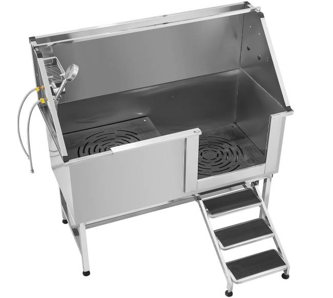 157,5 cm šuns plovimo vonia su laiptais ir filtru0