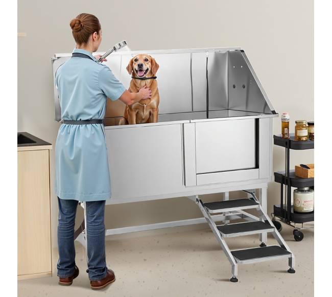 157,5 cm šuns plovimo vonia su laiptais ir filtru7