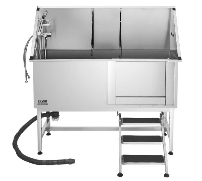 157,5 cm šuns plovimo vonia su laiptais ir filtru8