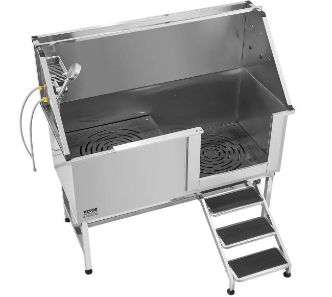 157,5 cm šuns plovimo vonia su laiptais ir filtru9