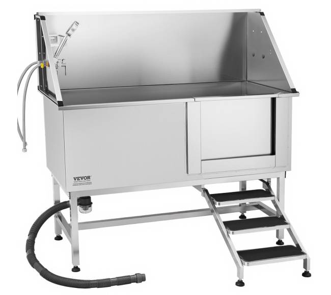 157,5 cm šuns plovimo vonia su laiptais ir filtru10