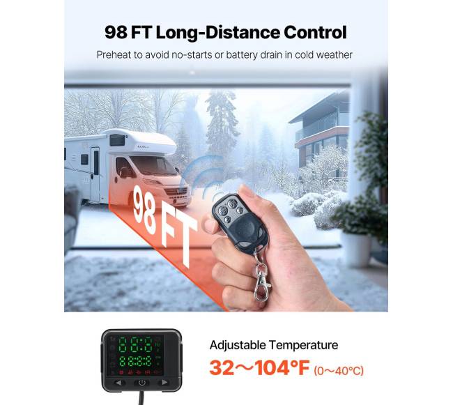 Dyzelinis oro šildytuvas su LCD valdikliu3