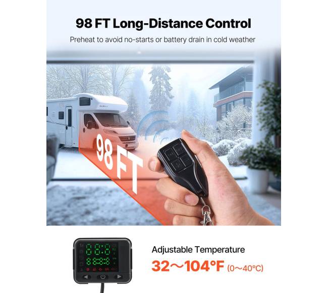 Dyzelinis oro šildymas 8 kW su ekranu3