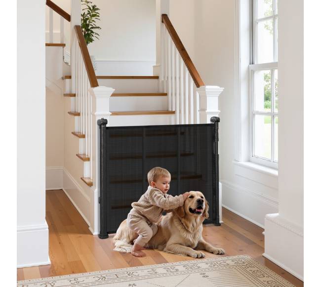 Ištraukiamos vaikų varteliai juodi7