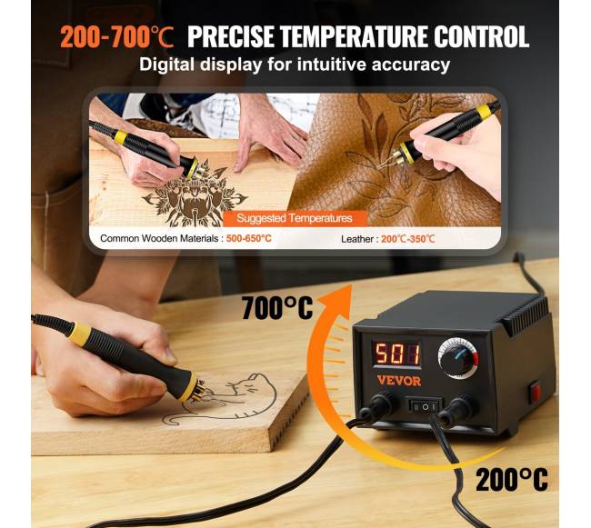 Reguliuojama pirografijos plunksna su 23 antgaliais2