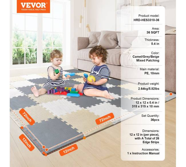 Vaikiška EVA kilimėlių dėlionė6