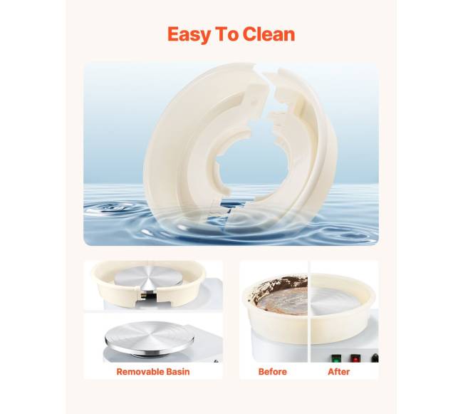 keramikos žiedimo ratas 35 cm, reguliuojamas greitis4