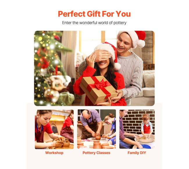 keramikos žiedimo ratas 35 cm, reguliuojamas greitis6