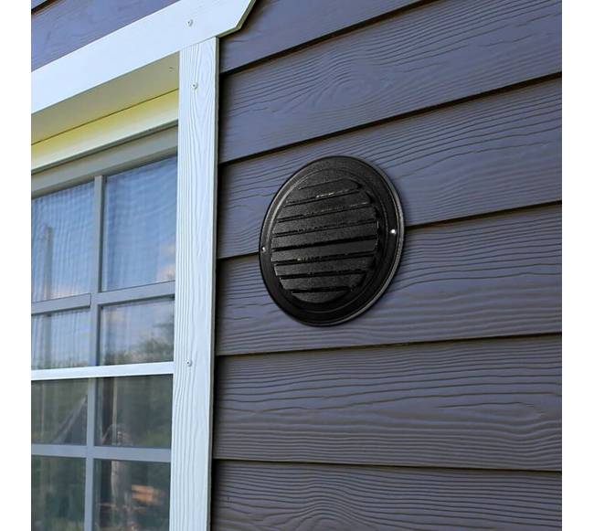 145 mm juoda apvali ventiliacijos grotelė 2 vnt.7