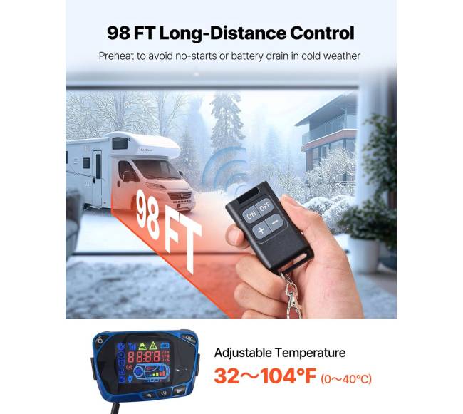 Dyzelinis oro šildytuvas 8 kW 12-24 V3