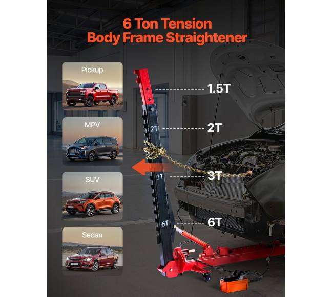 Automobilio kėbulo tiesintuvas su oro pagalvės domkratu1