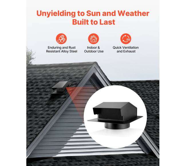 149 mm juodas sieninis ventiliacinis dangtis2