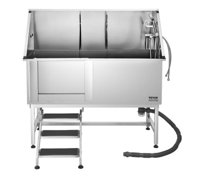 Šunų maudymo vonia su laiptais ir filtru8