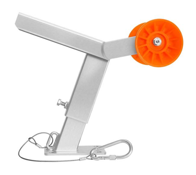 Valties priekabos gervės stovas su reguliuojamu aukščiu0