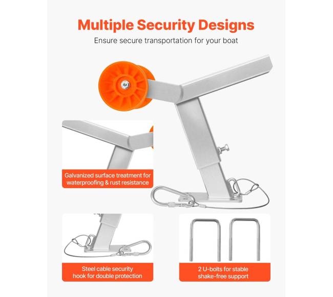 Valties priekabos gervės stovas su reguliuojamu aukščiu4