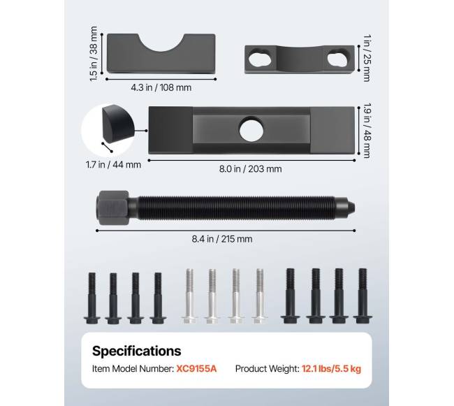 Sunkus atsarginio rato nuėmimo įrankis sunkvežimiams6