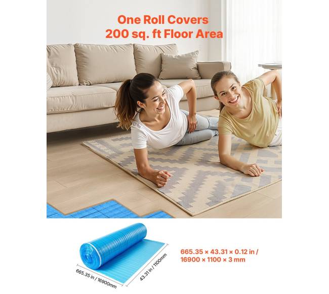 Grindų paklotas 18,6 m² 3mm1