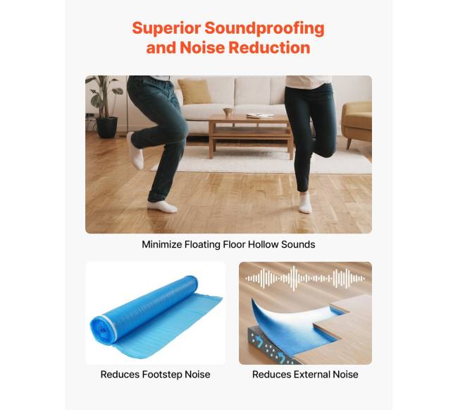 laminato garso izoliacija 27.9 m² 3 mm3