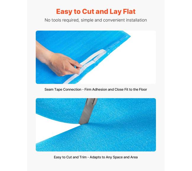 2mm garso izoliacija grindims 55,8 m²4