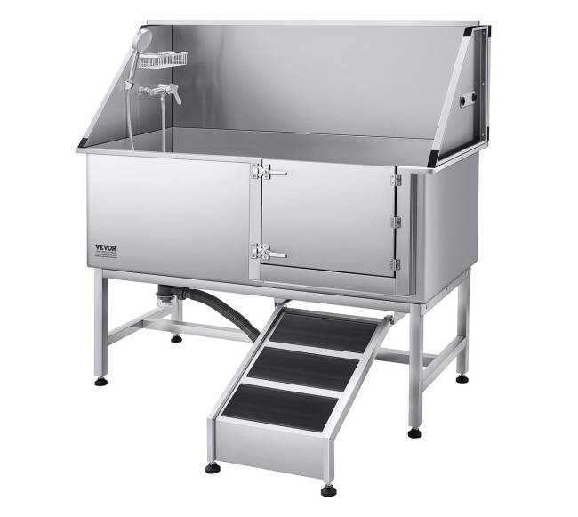 Šuns priežiūros vonia su rampa ir filtru0