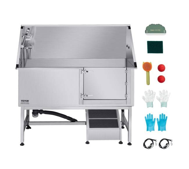 Šuns priežiūros vonia su rampa ir filtru8